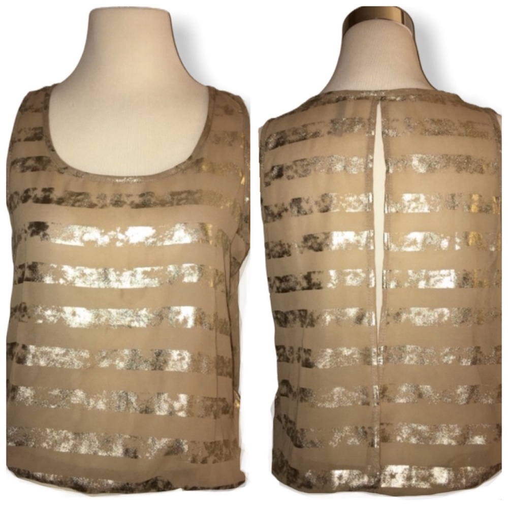 🔴 4/$20 B_Envied Striped Top with back slit